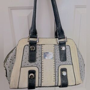 Blue & white fashion bag